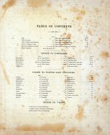 Table of Contents, Baltimore County 1877